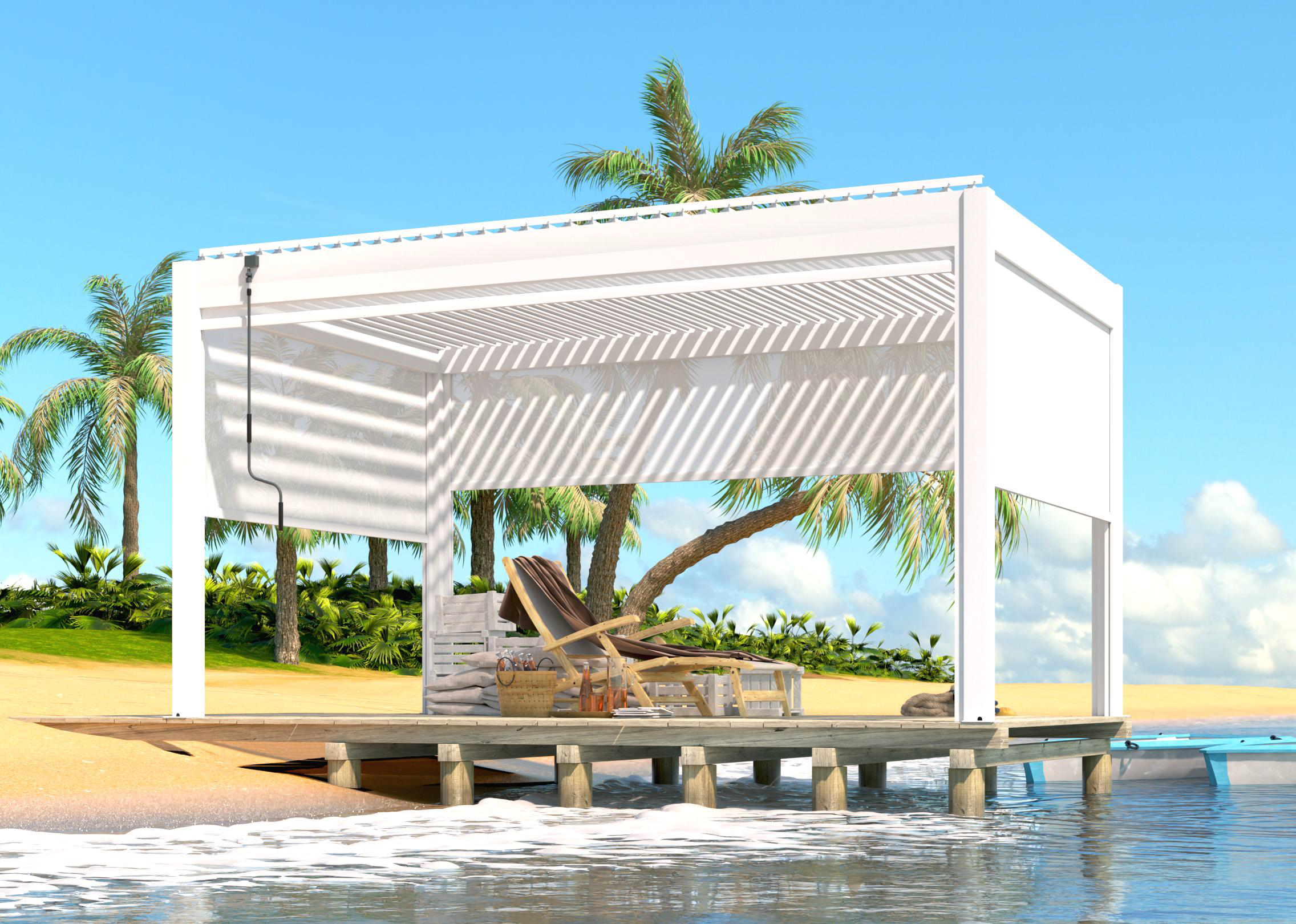 pergola [heat management](https://hansohome.com/blogs/all-about-pergolas/do-aluminum-pergolas-get-hot?srsltid=AfmBOoprdqsC0K9Mom6oHHGkIwltzreCJmkovKahTR3SNFEm_T9KKPR0)[^3]