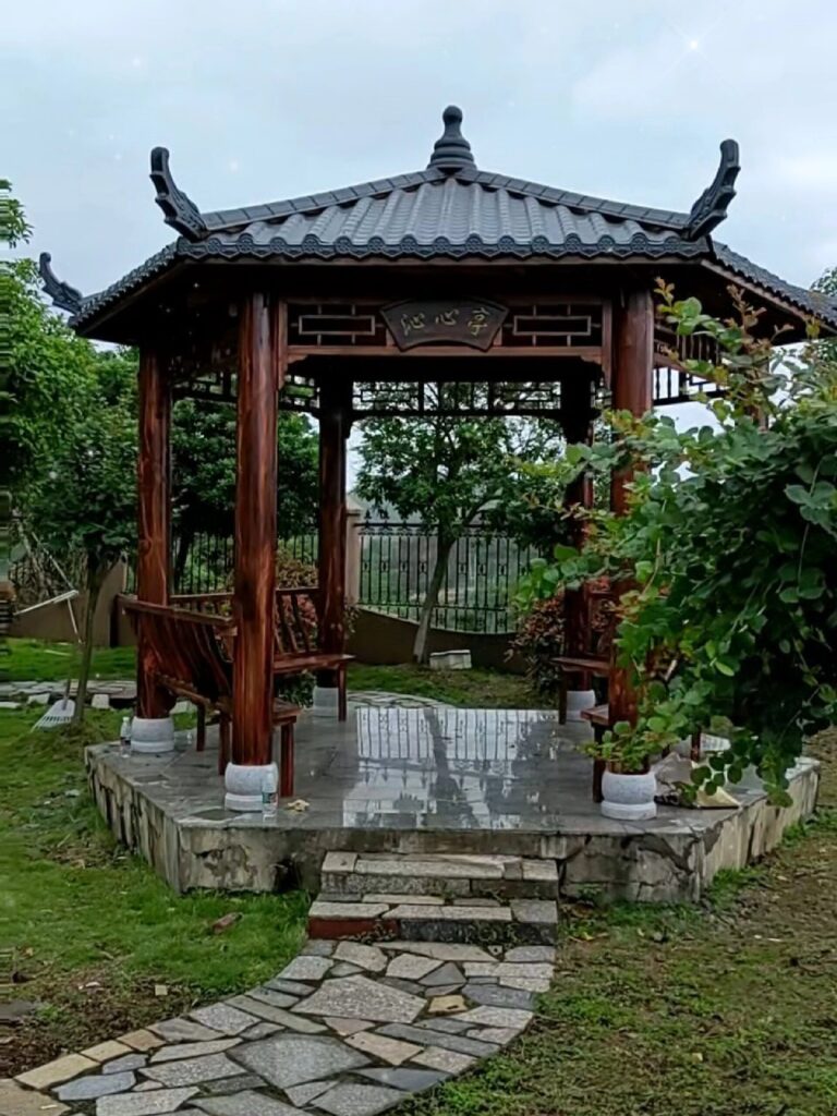 wooden pergola